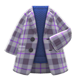 Checkered Chesterfield Coat Animal Crossing New Horizons | ACNH Items - ACNHMALL
