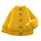 Aran-Knit Cardigan Animal Crossing New Horizons | ACNH Items - ACNHMALL