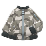 Camo Bomber-Style Jacket Animal Crossing New Horizons | ACNH Items - ACNHMALL