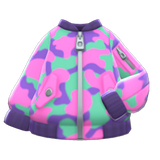 Camo Bomber-Style Jacket Animal Crossing New Horizons | ACNH Items - ACNHMALL