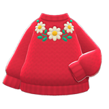 Flower Sweater Animal Crossing New Horizons | ACNH Items - ACNHMALL