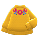 Flower Sweater Animal Crossing New Horizons | ACNH Items - ACNHMALL