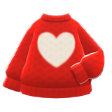 Heart Sweater Animal Crossing New Horizons | ACNH Items - ACNHMALL