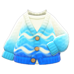 Blue Hotel Cardigan in Animal Crossing New Horizons