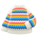 Rainbow Sweater Animal Crossing New Horizons | ACNH Items - ACNHMALL