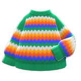 Rainbow Sweater Animal Crossing New Horizons | ACNH Items - ACNHMALL