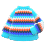 Rainbow Sweater Animal Crossing New Horizons | ACNH Items - ACNHMALL