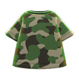 Camo Tee Animal Crossing New Horizons | ACNH Items - ACNHMALL