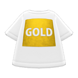 Gold-Print Tee Animal Crossing New Horizons | ACNH Items - ACNHMALL