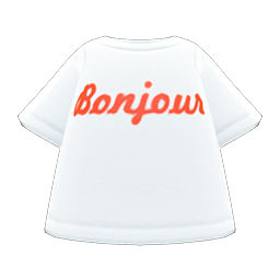 Bonjour Tee Animal Crossing New Horizons | ACNH Items - ACNHMALL