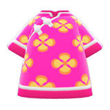 Silk Floral-Print Shirt Animal Crossing New Horizons | ACNH Items - ACNHMALL