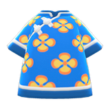 Silk Floral-Print Shirt Animal Crossing New Horizons | ACNH Items - ACNHMALL