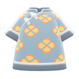 Silk Floral-Print Shirt Animal Crossing New Horizons | ACNH Items - ACNHMALL
