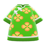 Silk Floral-Print Shirt Animal Crossing New Horizons | ACNH Items - ACNHMALL