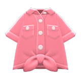 Front-Tie Button-Down Shirt Animal Crossing New Horizons | ACNH Items - ACNHMALL