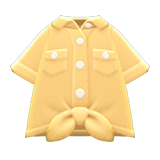 Front-Tie Button-Down Shirt Animal Crossing New Horizons | ACNH Items - ACNHMALL