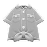 Front-Tie Button-Down Shirt Animal Crossing New Horizons | ACNH Items - ACNHMALL