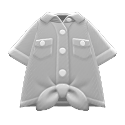 Front-Tie Button-Down Shirt Animal Crossing New Horizons | ACNH Items - ACNHMALL