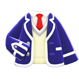 School Uniform With Necktie Animal Crossing New Horizons | ACNH Items - ACNHMALL