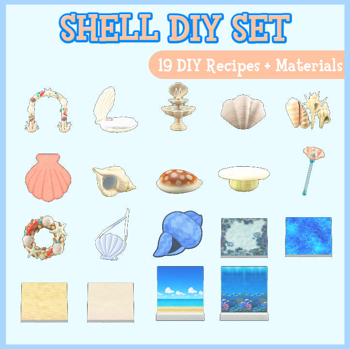 Acnh Shell ACNH Shell DIY Recipes List (All Furniture & Summer Items) – ACNHMALL